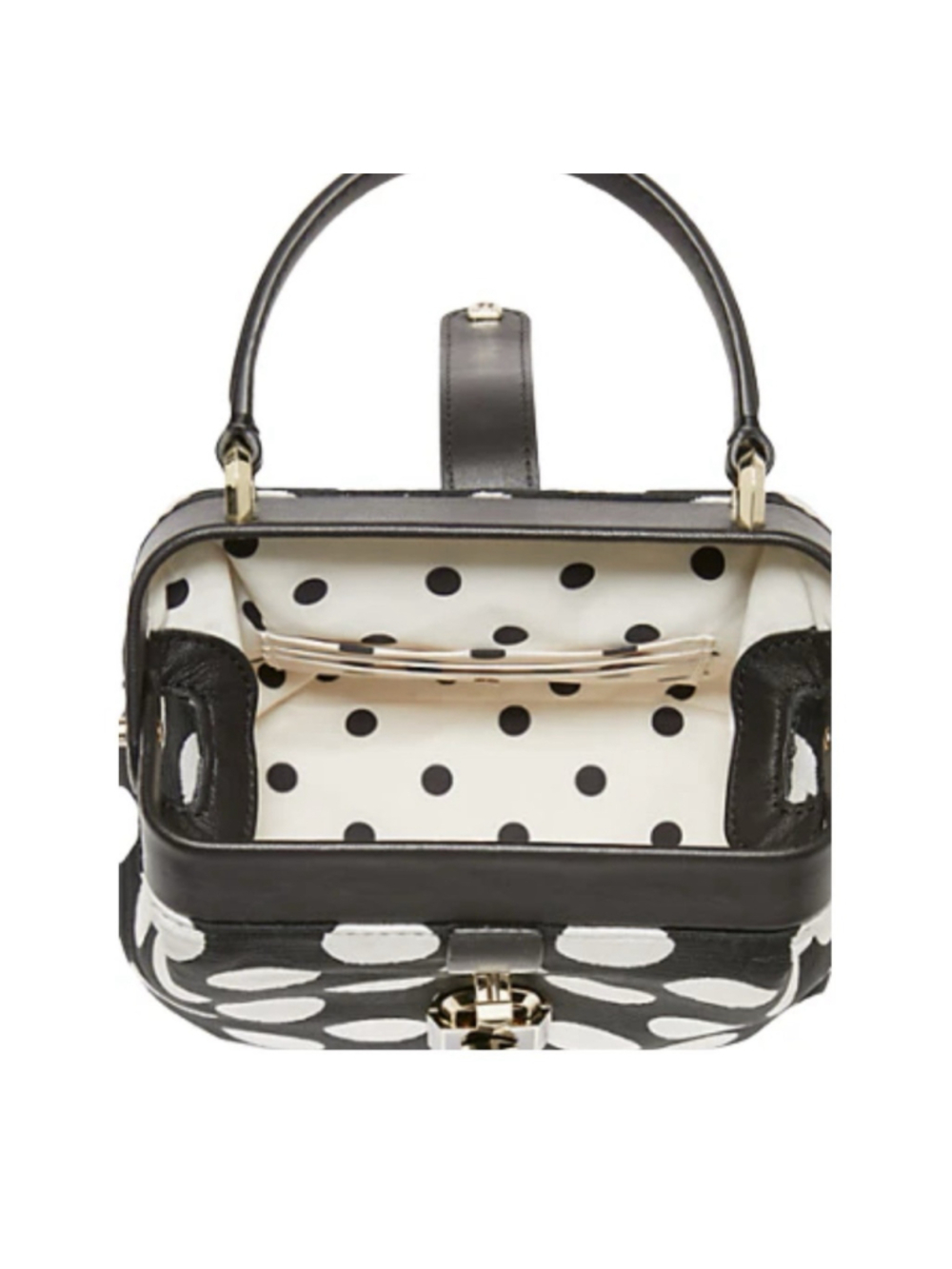 Kate Spade New York Bikini Dot Mini Bag Black White NWOT - Picture 3 of 4